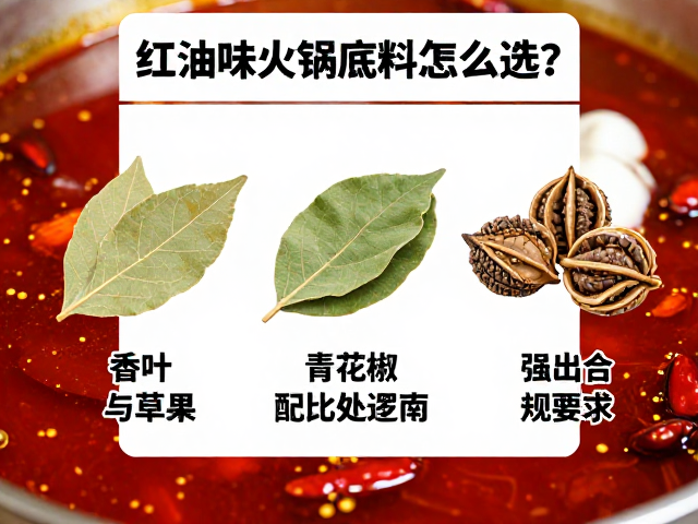 红油味火锅底料怎么选？香叶草果配比与青花椒处理指南