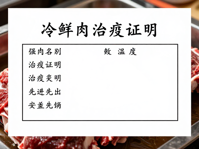 采购验收中的感官与温度双重检测