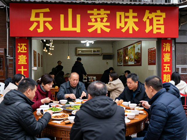 被本地人带火的乐山菜馆！翻台率高，宴席消费太划算