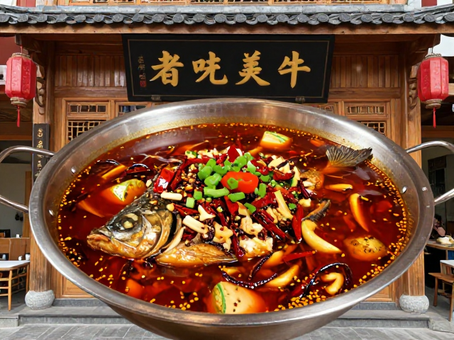 川西民俗风餐厅，水煮鱼下饭菜突出，家庭聚餐首选