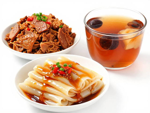 粉蒸肉与酸梅汤的风味互补
