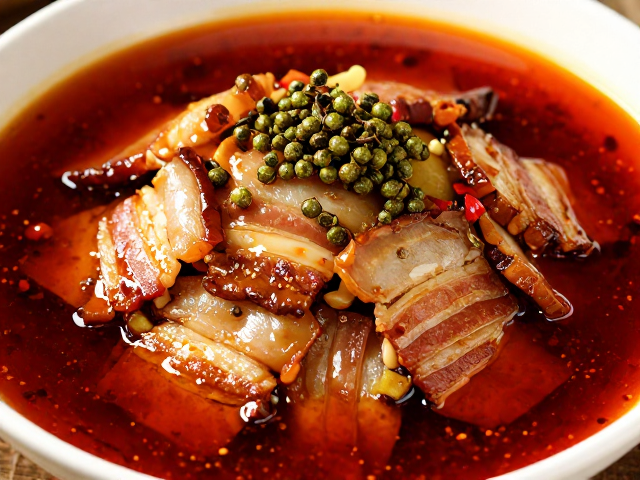 青花椒糊辣壳炝炒回锅肉