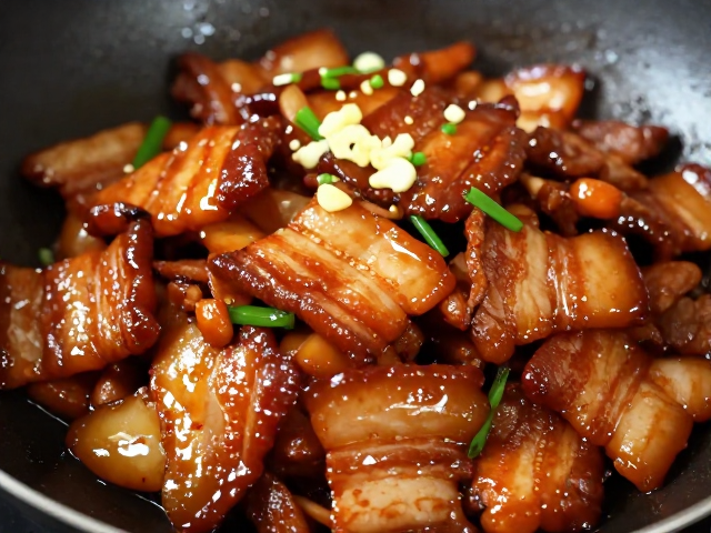 回锅肉收汁亮油技巧，掌握基础调料，蒜泥白肉红油味正香