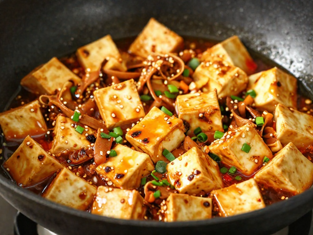 宽油滑炒让麻婆豆腐更嫩，夫妻肺片底料去腻技巧