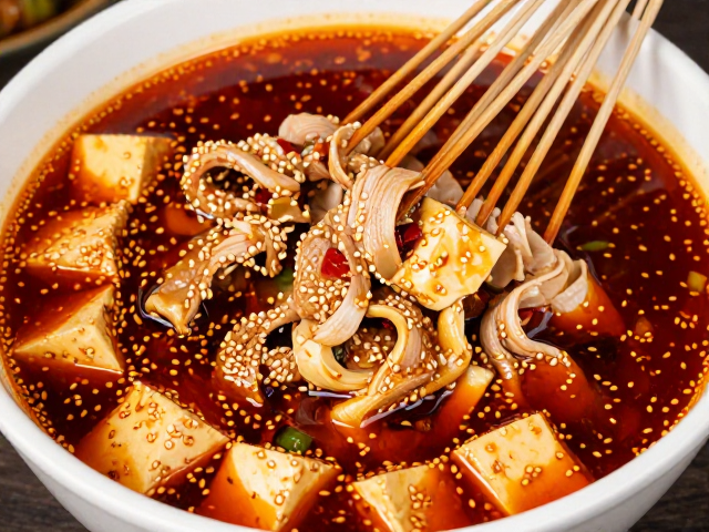 乐山风味的灵魂：红油与芝麻的交响