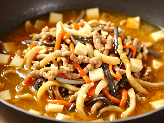 川菜鱼香肉丝基础版，醪糟提鲜，丁块整齐，旺火锁鲜不糊锅