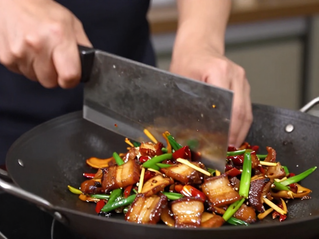 川菜兴趣班必学，菜刀基础刀功与底油煸料，炒出色香味回锅肉