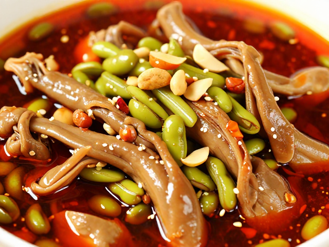鸡肉鸭肠的熟成与切配
