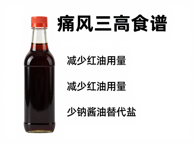 痛风与三高食谱，减少红油用量，少钠酱油替代盐