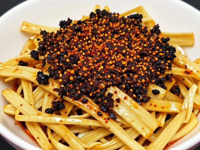炒制与调味：豆豉与辣椒面的麻香爆发
