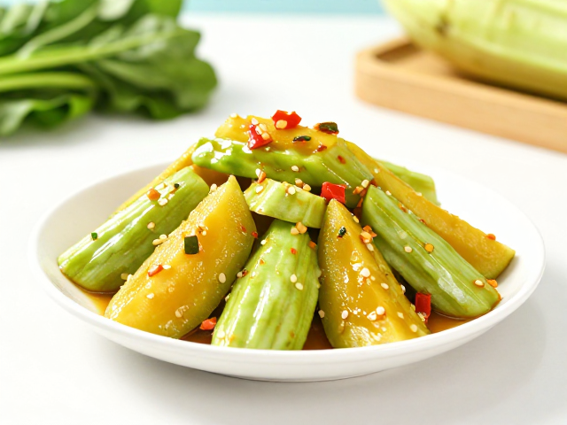 夏日餐桌的清爽选择：酸辣蕙瓜拌南瓜