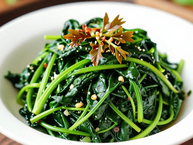 春季本味，香椿拌菠菜，一抹鱼香唤醒味蕾鲜