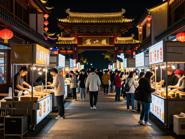 周末去哪儿？接地气夜市摊配中式装修，外地游客狂推