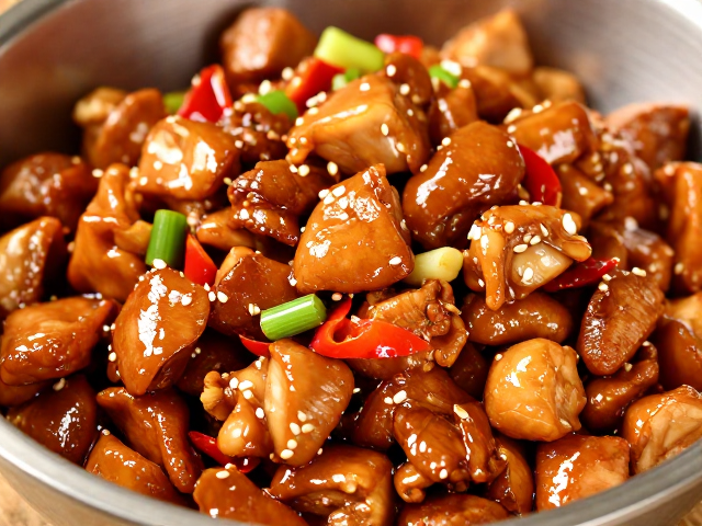 备料清洗有讲究，宫保鸡丁肉类嫩滑处理