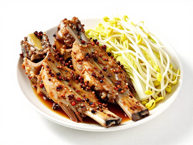 活鱼排骨双拼，花椒腌制入味，佐以白菜豆芽，营养美味全攻略