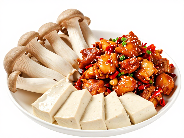 辣子鸡食材新搭配，平菇魔芋豆腐，低卡版鱼香味做法