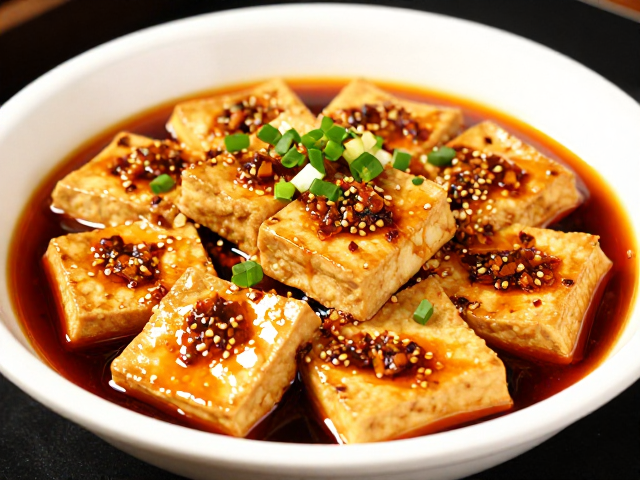 川东宴席硬菜，烧豆腐糊辣味，香油增香，咸鲜回味的秘诀