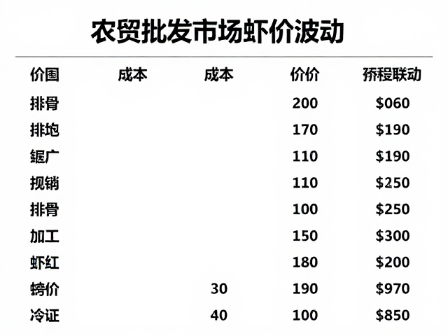 排骨段价格与虾价的联动效应