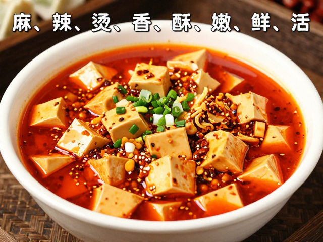 麻婆豆腐的&ldquo;麻、辣、烫、香、酥、嫩、鲜、活&rdquo;