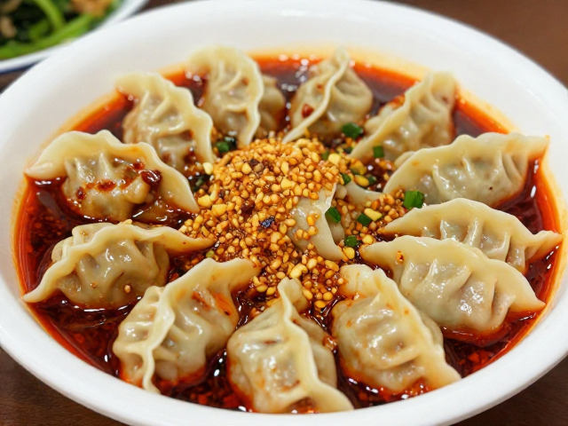 钟水饺的灵魂，在于那一勺红油与蒜泥的平衡