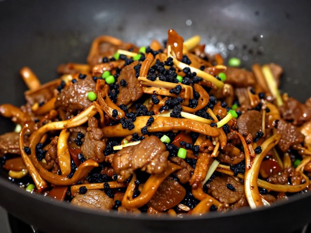 煸炒火候：豆豉提味与肉质转化的物理过程