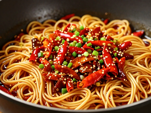 泡椒菜品与担担面，食材预处理与煮制火候全解析