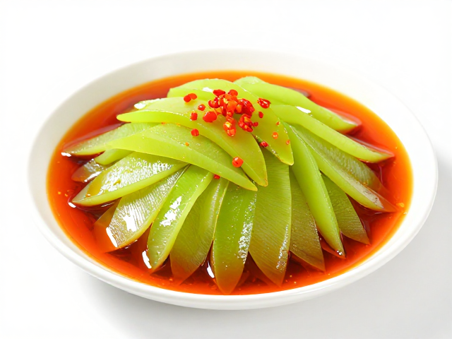 红油莴笋少放味精，百菜百味更健康