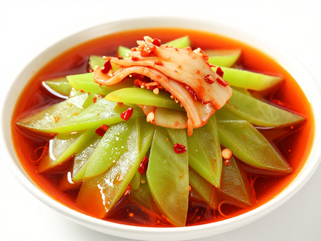 红油莴笋与泡菜的味觉博弈