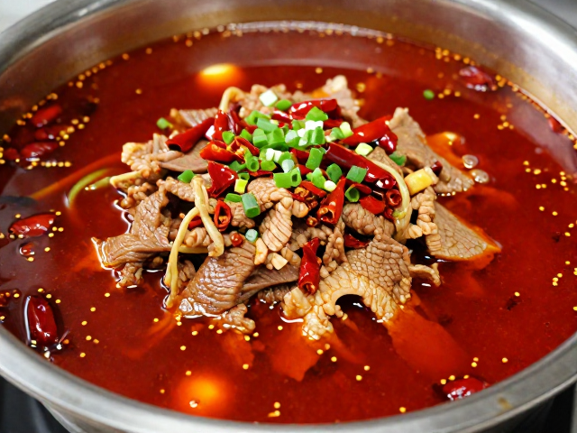 熬汤与调味:红油与鲜香的博弈