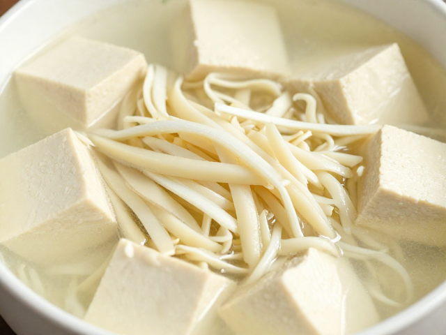 嫩豆腐鲢鱼面，切丝后炖煮的鲜美秘诀