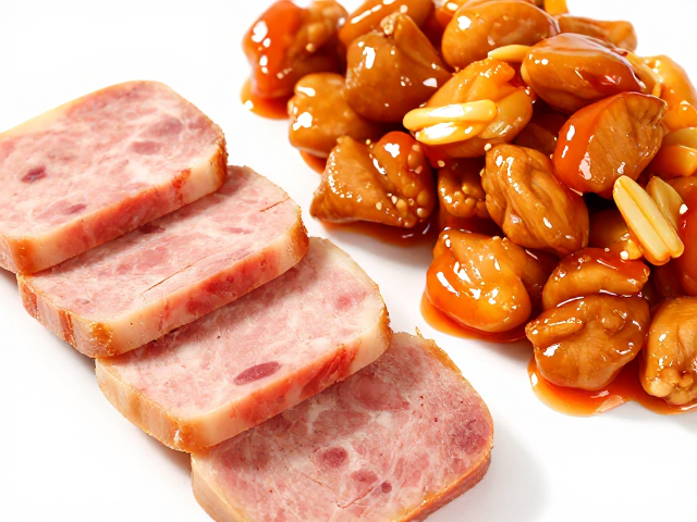 冷冻午餐肉与宫保鸡丁的融合烹饪