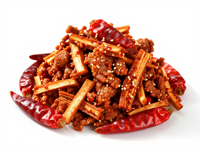 风味协同机制：干辣椒豆干与猪肉酱料的融合路径