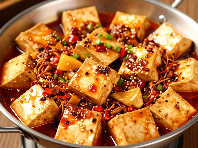 乐山风味,干锅豆腐的焦香哲学
