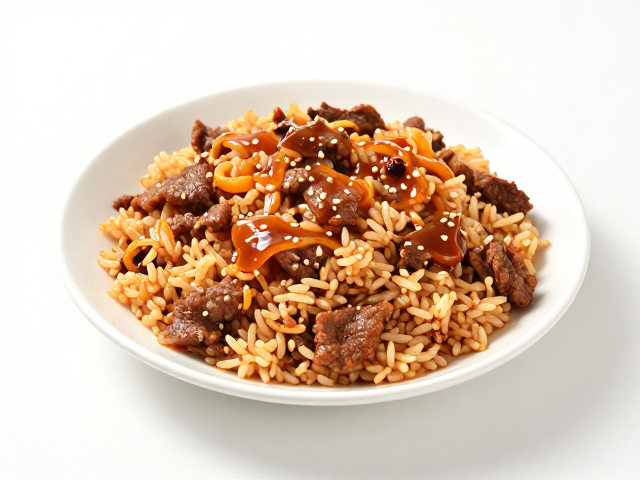 在家复刻餐厅味，练习鱼香汁比例，炸收牛肉拌饭太香了