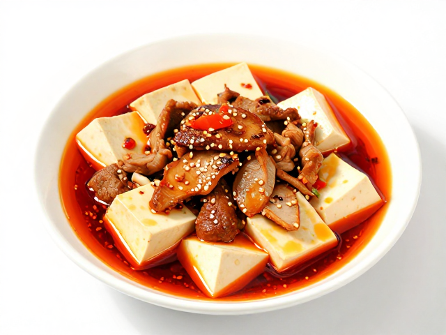 低脂川菜食谱，豆腐瘦肉替代肥肉，自制辣椒油轻松享美食