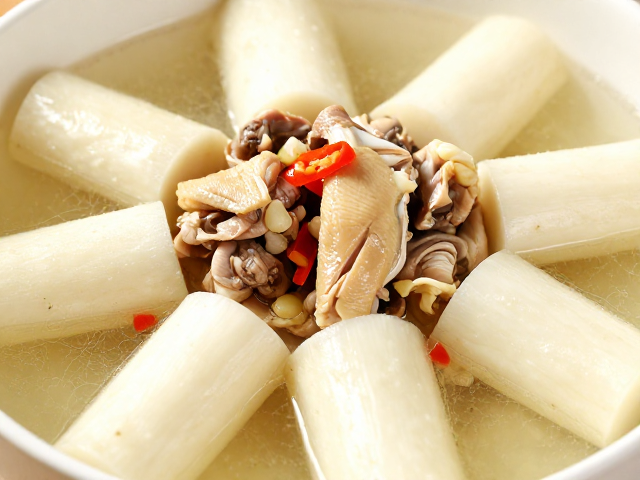 山药炖鸡少油版，清润滋补低脂，搭配多蔬菜少红油