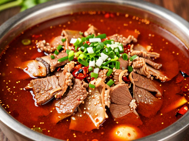自贡内江一带美食探秘，重调味水煮牛肉，酸辣鲜香超下饭