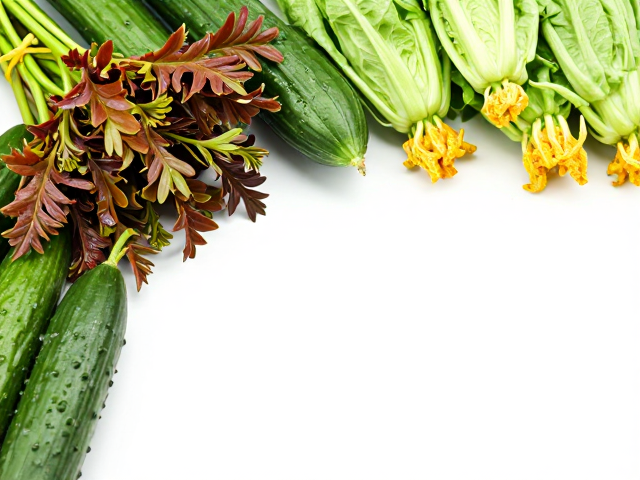 黄瓜与花菜的选购细节：形态与质感的分析