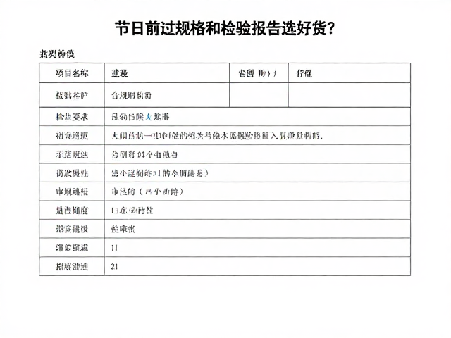 检验报告的关键指标与合规性审查