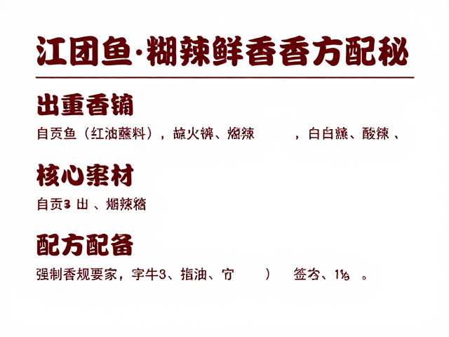 自贡红油蘸料的核心香料配比