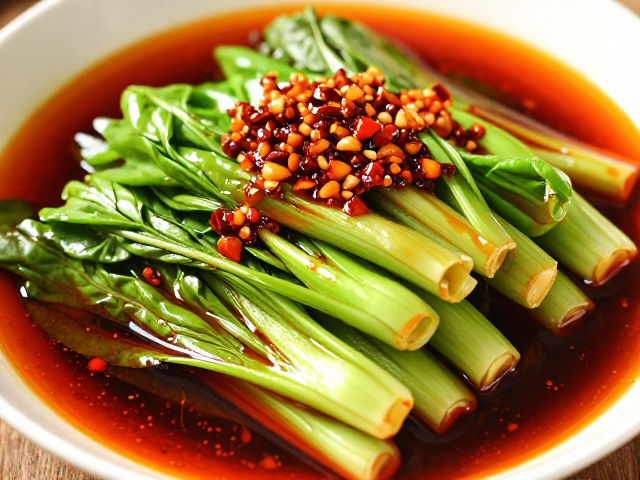 家常味红油菜，豆瓣酱不发苦的关键，中火烧制收汁技巧