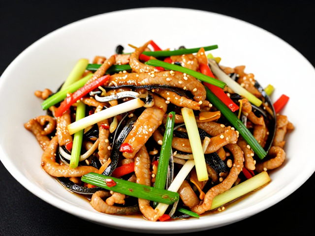 内江风味小炒鱼香肉丝，旺火锁鲜，蒜苗提味绝配