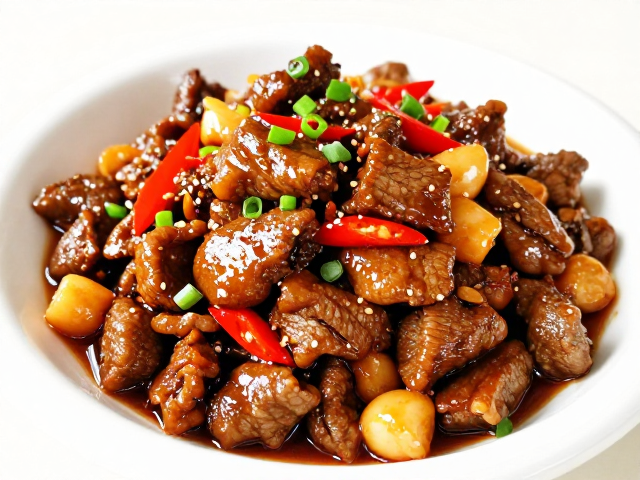 宴席硬菜豆豉鱼香爆牛柳，复合味低辣鲜嫩，大众便餐亦显档次