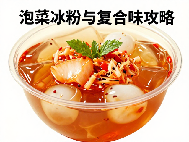 泡菜冰粉：解辣与清口的终极搭档