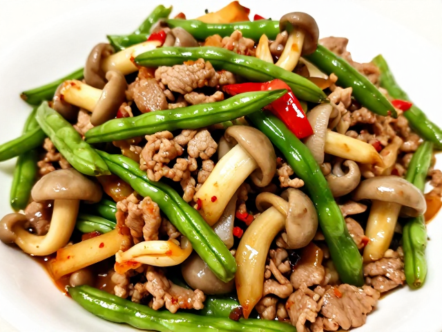 平菇与豇豆的食材协同