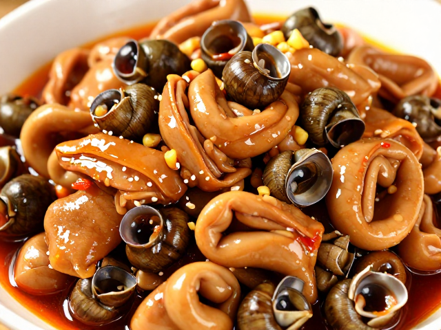 鸭肠田螺根茎类同烧，泡姜鱼香味食材提味，肥肠夫妻肺片食材新吃法