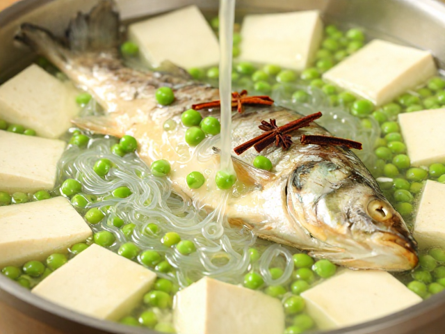 炖煮火候与豌豆粉注入时机