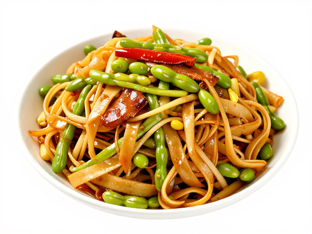泡姜豇豆炒豆皮