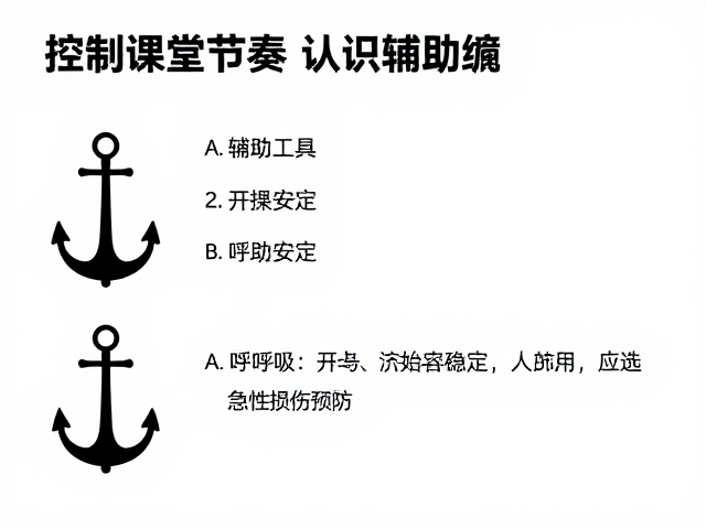 控制课堂节奏，认识辅助工具，从开场呼吸安定到急性损伤预防