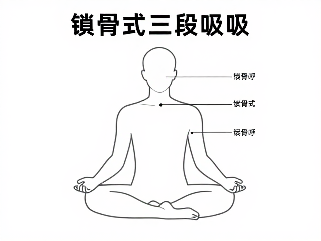 冥想前稳定呼吸，锁骨式三段呼吸法详解